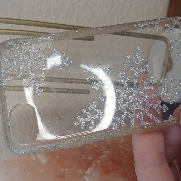 Kate Spade Silver Snowflake IPhone 7 Case Or RE-PURPOSE CRAFT - Picture 3 of 4